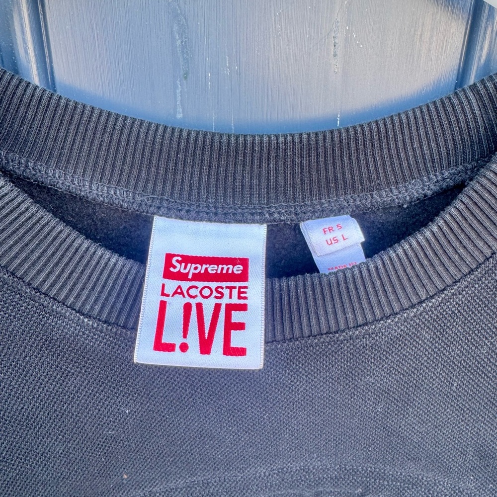 Supreme/Lacoste Black Men's Sweater - Picture 2 of 2